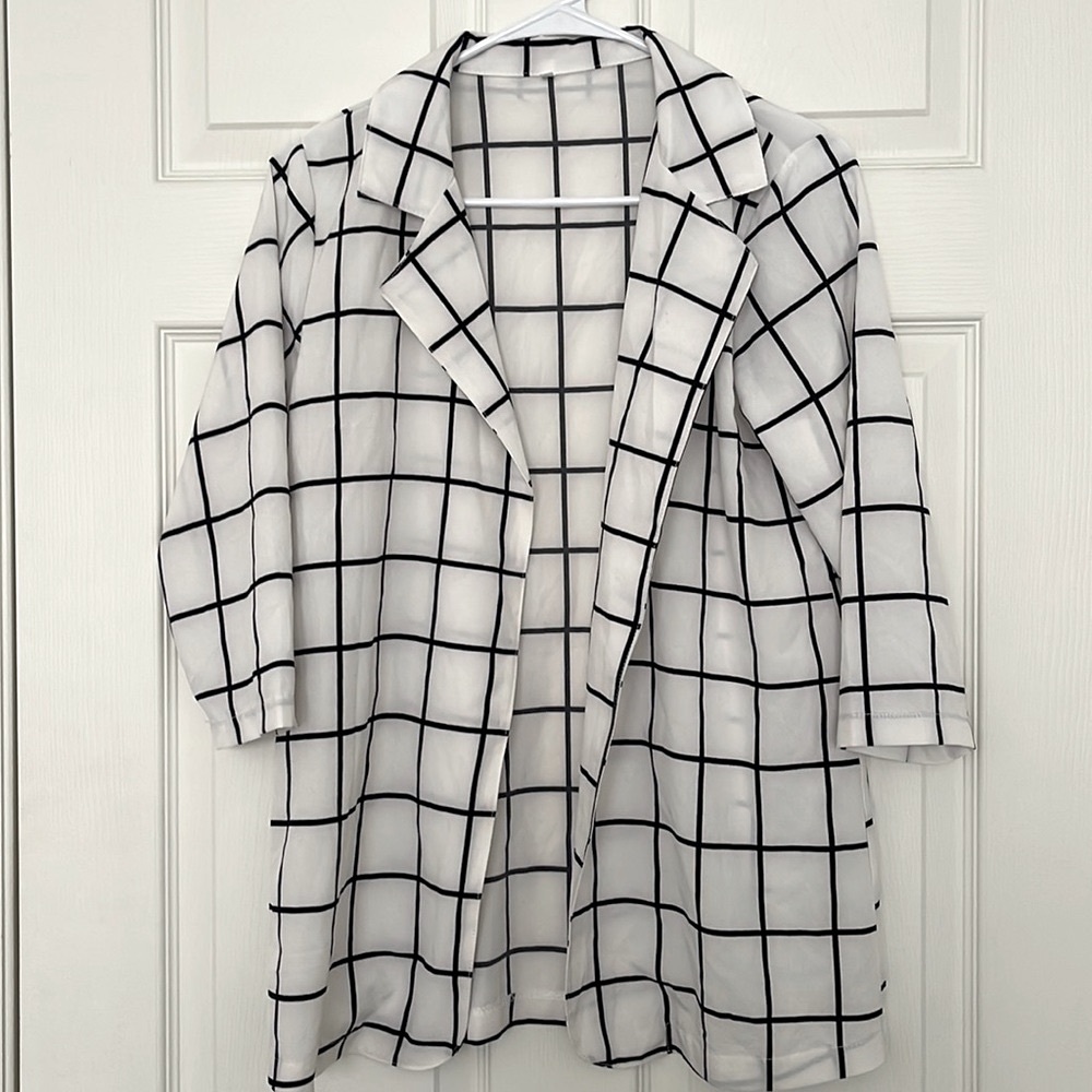 Checkered blazer